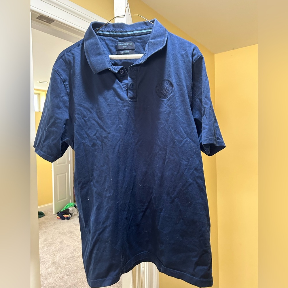 Men’s blue Manchester City polo shirt size XL